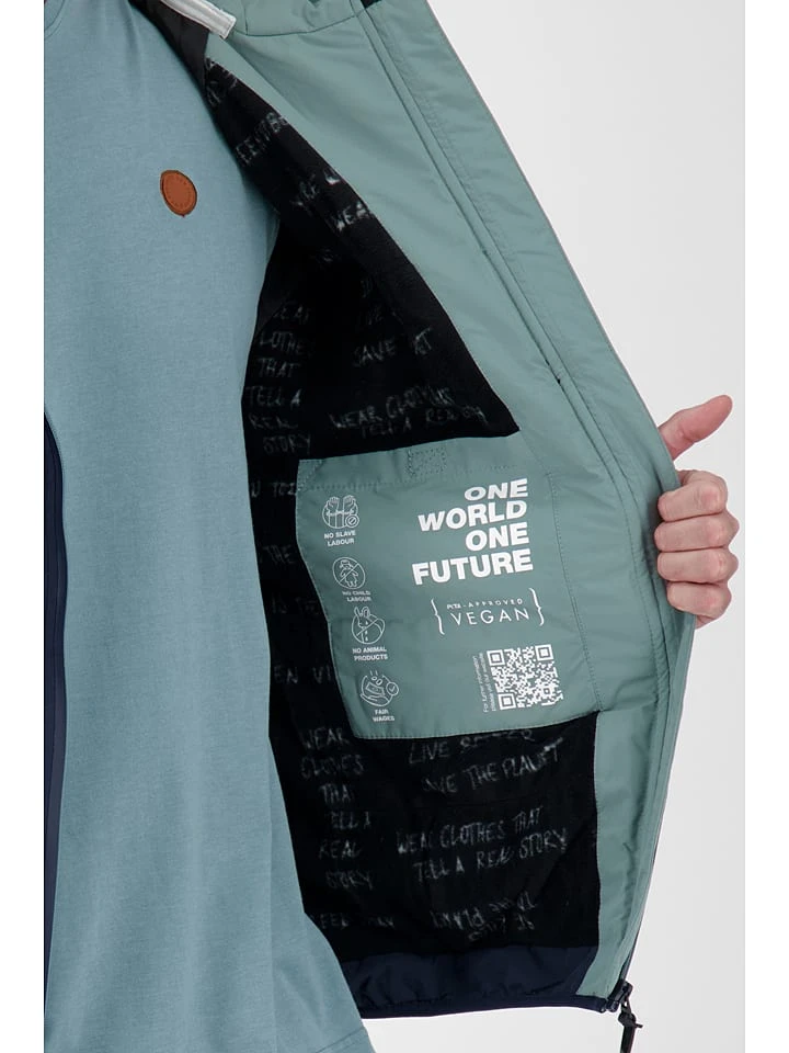 Funktionsjacke "Mr Diamond" in Blau/ Mint Funktionsjacke "Mr Diamond" In Blau/ Mint -Modebekleidungs Geschäft alife and kickin funktionsjacke mr diamond in blau mint 4