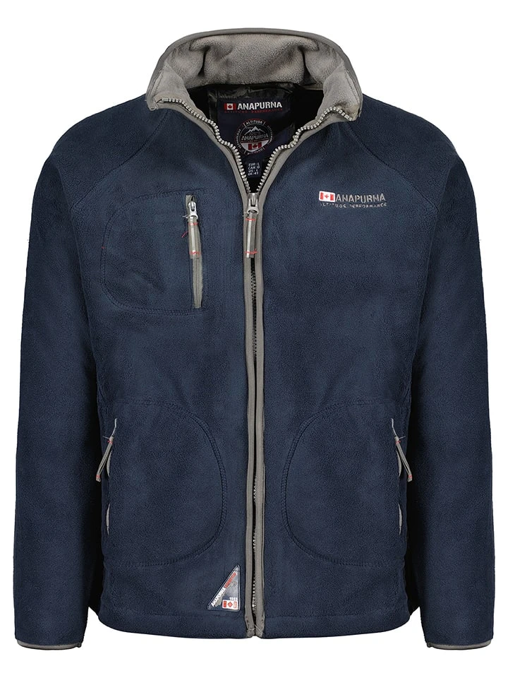 Fleecejacke "Trekkanamen" in Dunkelblau Fleecejacke "Trekkanamen" In Dunkelblau -Modebekleidungs Geschäft anapurna fleecejacke trekkanamen in dunkelblau