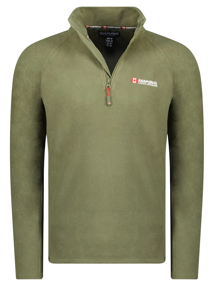 Fleecepullover "Tonneauhz" in Khaki Fleecepullover "Tonneauhz" In Khaki -Modebekleidungs Geschäft anapurna fleecepullover tonneauhz in khaki