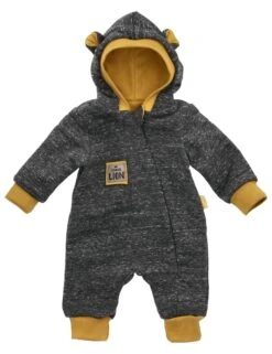 Overall Strampler Prince - By Bamar Nicol In Dunkelgrau Senfgelb