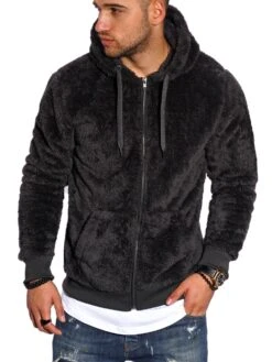Fleecejacke Teddy-NZ In Schwarz