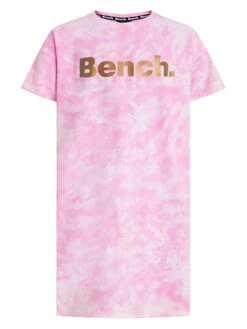 Bench Kleid "Rene" In Pink/ Weiß