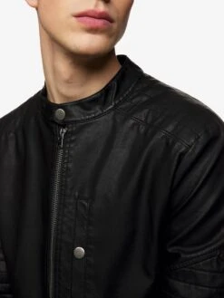 Benetton Übergangsjacke In Schwarz -Modebekleidungs Geschäft benetton ubergangsjacke in schwarz 3