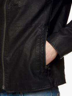 Benetton Übergangsjacke In Schwarz -Modebekleidungs Geschäft benetton ubergangsjacke in schwarz 4