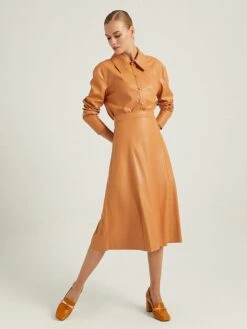 Rock In Hellbraun -Modebekleidungs Geschäft bgn rock in hellbraun 2