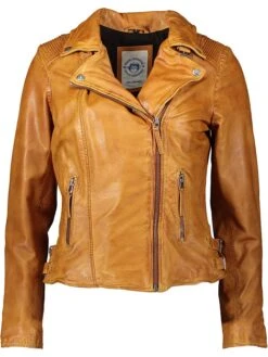 Lederjacke In Hellbraun