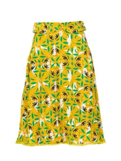 Blutsgeschwister Rock "Rose Garden Ceremony Mama Jane" In Gelb/ Grün