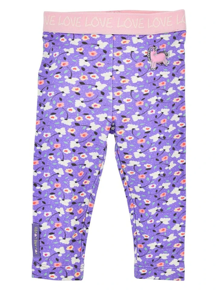 Leggings "Blumenallover" in Lila Leggings "Blumenallover" In Lila -Modebekleidungs Geschäft bondi leggings blumenallover in lila