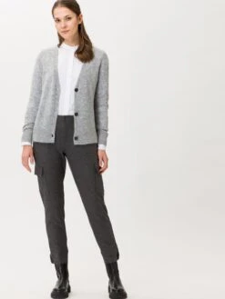 BRAX Cardigan "Alicia" In Grau -Modebekleidungs Geschäft brax cardigan alicia in grau 2