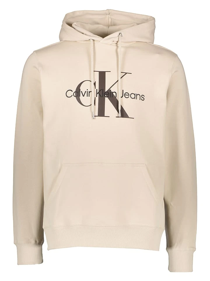 Hoodie in Beige Calvin Klein Hoodie In Beige -Modebekleidungs Geschäft calvin klein hoodie in beige