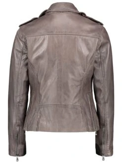 Lederjacke "Comica" In Taupe -Modebekleidungs Geschäft caminari lederjacke comica in taupe 1