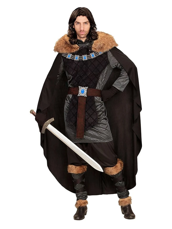 4tlg. Kostüm "Mitellalterlicher Prinz" in Schwarz 4tlg. Kostüm "Mitellalterlicher Prinz" In Schwarz -Modebekleidungs Geschäft carnival party 4tlg kostum mitellalterlicher prinz in schwarz 1