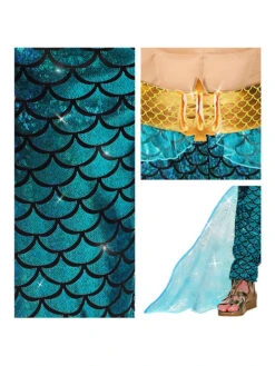 6tlg. Kostüm "Poseidon" In Beige/ Türkis 5 6tlg. Kostüm "Poseidon" In Beige/ Türkis -Modebekleidungs Geschäft carnival party 6tlg kostum poseidon in beige turkis 3