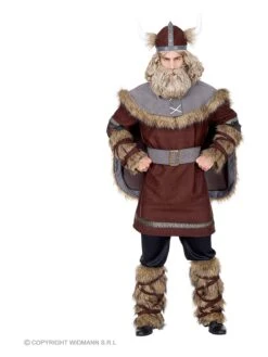 6tlg. Kostüm "Wikinger" In Braun