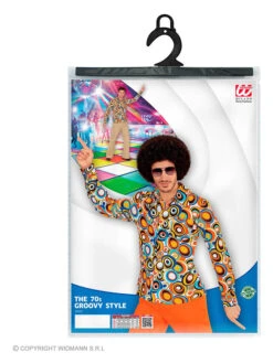 Kostümhemd "70er Jahre" In Bunt -Modebekleidungs Geschäft carnival party kostumhemd 70er jahre in bunt 2