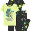 Carter's™ 2er-Set: Pyjamas In Limette/ Dunkelblau