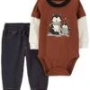 Carter's™ 2tlg. Outfit In Braun