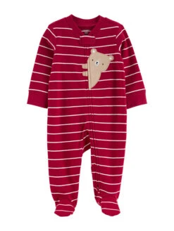 Carter's™ Strampler In Bordeaux/ Bunt