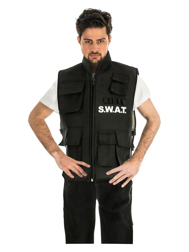 Kostümweste "Swat" in Schwarz Kostümweste "Swat" In Schwarz -Modebekleidungs Geschäft chaks kostumweste swat in schwarz