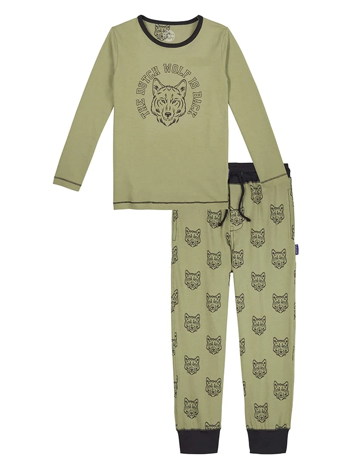 Pyjama in Grün Pyjama In Grün -Modebekleidungs Geschäft claesens pyjama in grun