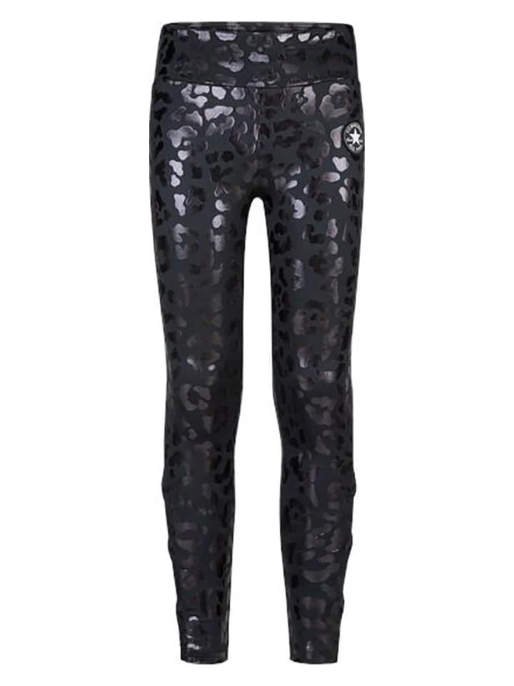 Leggings in Schwarz Converse Leggings In Schwarz -Modebekleidungs Geschäft converse leggings in schwarz