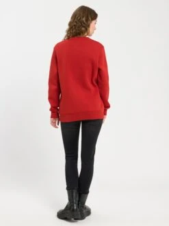 Sweatshirt In Rot -Modebekleidungs Geschäft cross jeans sweatshirt in rot 3