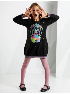 Kleid "Popcorn" In Schwarz