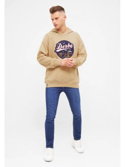 Derbe Hoodie In Beige -Modebekleidungs Geschäft derbe hoodie in beige 2