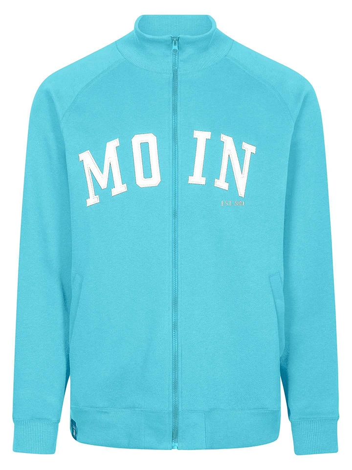 Sweatjacke in Türkis Derbe Sweatjacke In Türkis -Modebekleidungs Geschäft derbe sweatjacke in turkis
