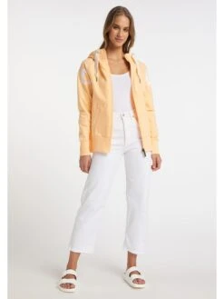 Elbsand Sweatjacke "Kendra" In Gelb -Modebekleidungs Geschäft elbsand sweatjacke kendra in gelb 2