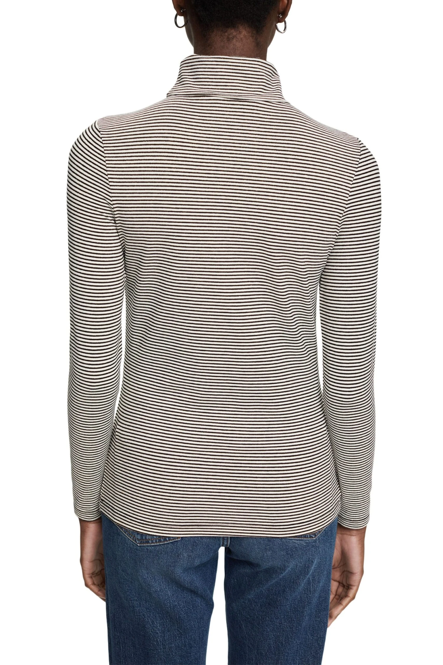 Gestreiftes Langarm-Top mit Rollkragen new off white ESPRIT Gestreiftes Langarm-Top Mit Rollkragen New Off White -Modebekleidungs Geschäft esprit gestreiftes langarm top mit rollkragen new off white 2 scaled