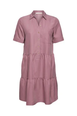 ESPRIT Kleid Mit Volants Mauve
