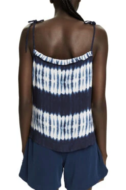 ESPRIT Top Mit Batik-Färbung Navy 4 -Modebekleidungs Geschäft esprit top mit batik farbung navy 4 2