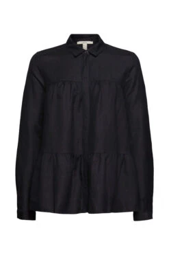 ESPRIT Volantsbluse Black