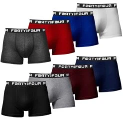 8er-Set : Boxershorts FORTYFOUR 716 In Bunt