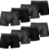 8er-Set : Boxershorts FORTYFOUR 716 In Schwarz/Grau -Modebekleidungs Geschäft forty four 8er set boxershorts fortyfour 716 in schwarz grau