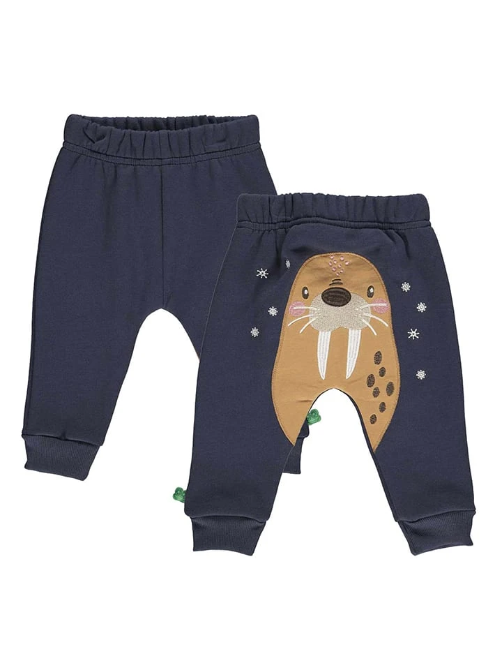 Sweathose in Dunkelblau Sweathose In Dunkelblau -Modebekleidungs Geschäft fred s world by green cotton sweathose in dunkelblau 2