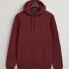 Gant Hoodie In Bordeaux -Modebekleidungs Geschäft gant hoodie in bordeaux 1