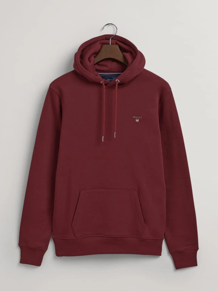Hoodie in Bordeaux Gant Hoodie In Bordeaux -Modebekleidungs Geschäft gant hoodie in bordeaux 1