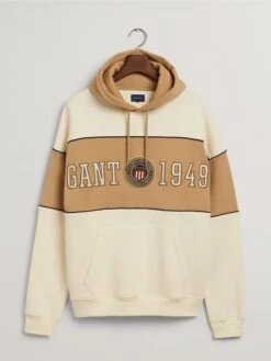 Gant Hoodie In Creme/ Beige