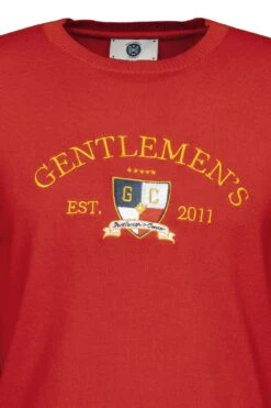 Strickpullover George In Rot -Modebekleidungs Geschäft gentlemens corner strickpullover george in rot 2