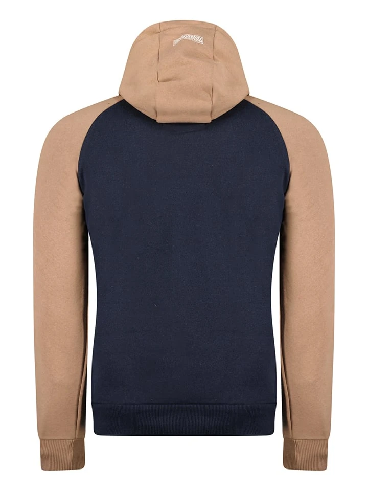 Hoodie in Dunkelblau/ Beige GEOGRAPHICAL NORWAY Hoodie In Dunkelblau/ Beige -Modebekleidungs Geschäft geographical norway hoodie in dunkelblau beige 3