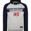 GEOGRAPHICAL NORWAY Hoodie In Dunkelblau/ Grau -Modebekleidungs Geschäft geographical norway hoodie in dunkelblau grau