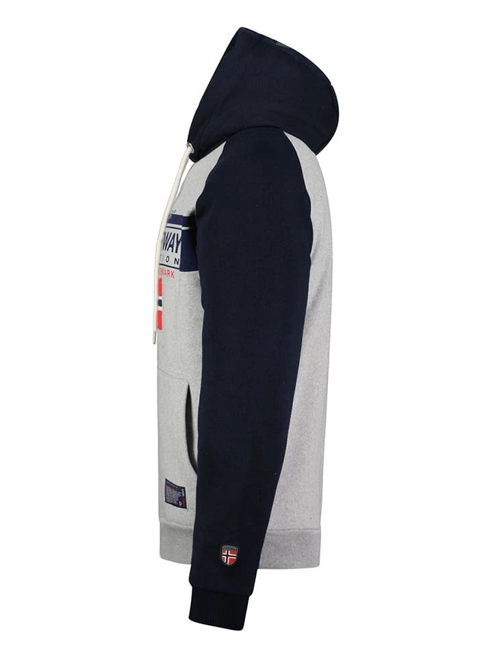 Hoodie in Dunkelblau/ Grau GEOGRAPHICAL NORWAY Hoodie In Dunkelblau/ Grau -Modebekleidungs Geschäft geographical norway hoodie in dunkelblau grau 2