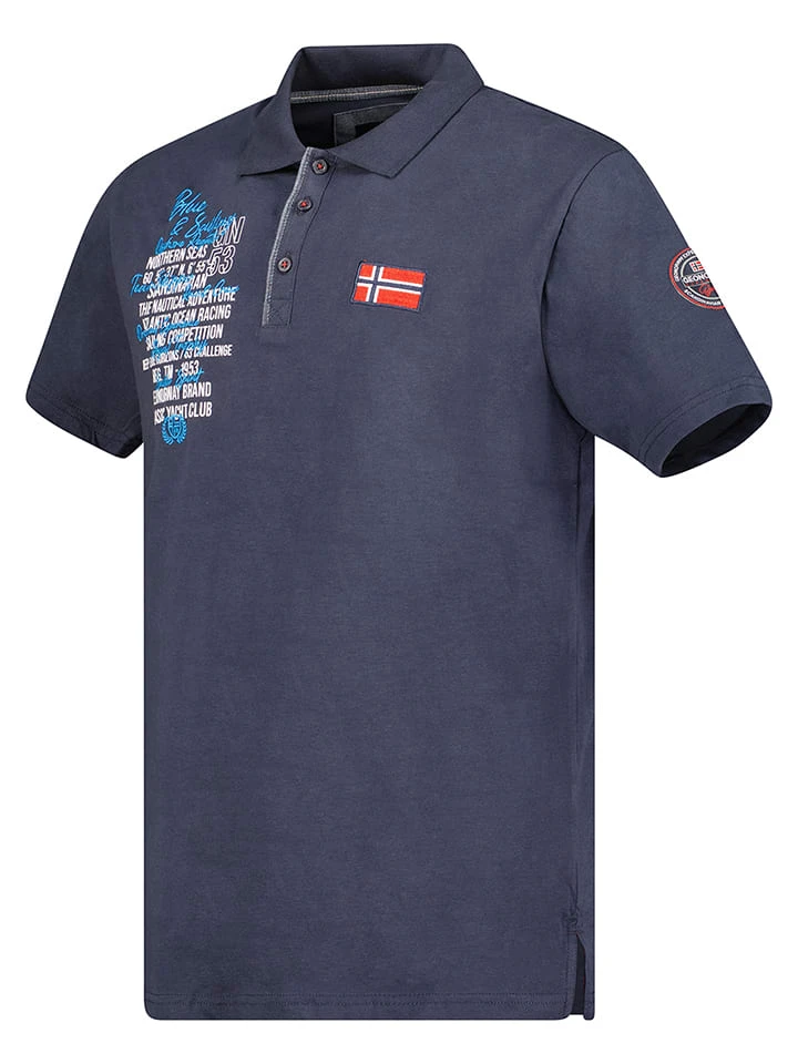 Poloshirt in Dunkelblau GEOGRAPHICAL NORWAY Poloshirt In Dunkelblau -Modebekleidungs Geschäft geographical norway poloshirt in dunkelblau 1