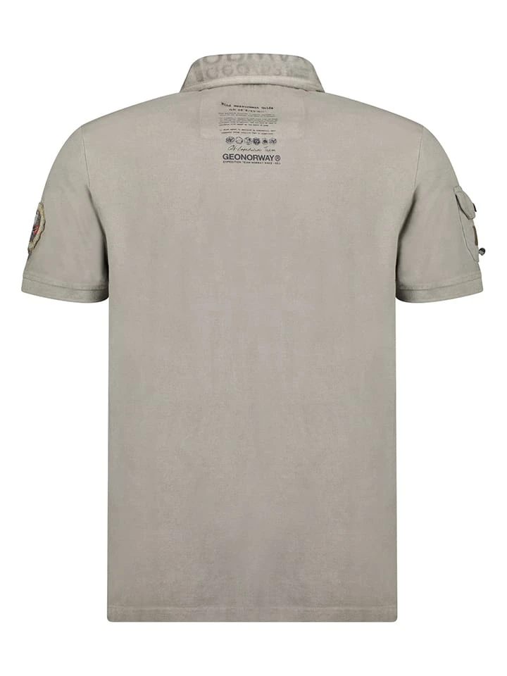 Poloshirt in Taupe GEOGRAPHICAL NORWAY Poloshirt In Taupe -Modebekleidungs Geschäft geographical norway poloshirt in taupe 3