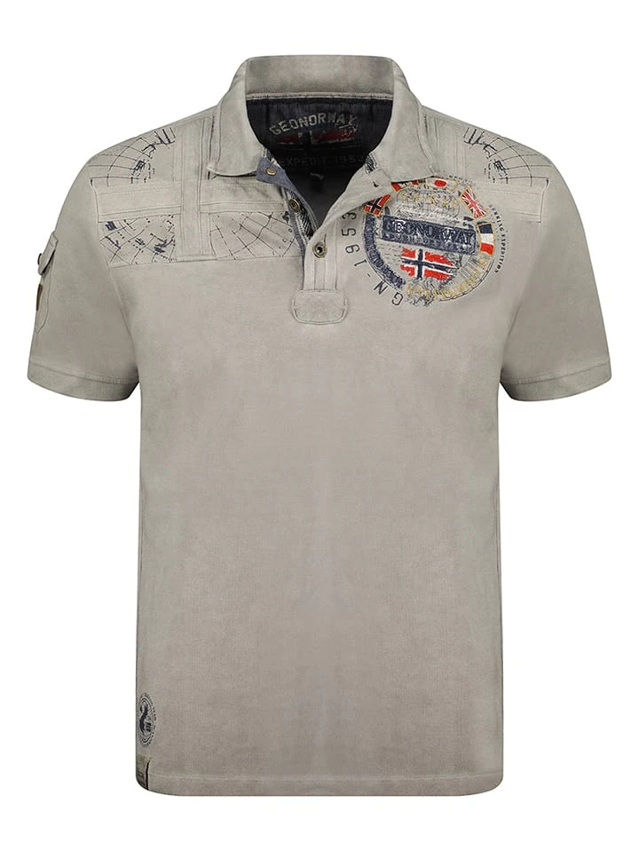 Poloshirt in Taupe GEOGRAPHICAL NORWAY Poloshirt In Taupe -Modebekleidungs Geschäft geographical norway poloshirt in taupe