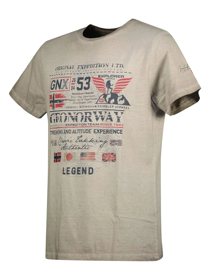 Shirt in Taupe GEOGRAPHICAL NORWAY Shirt In Taupe -Modebekleidungs Geschäft geographical norway shirt in taupe 1