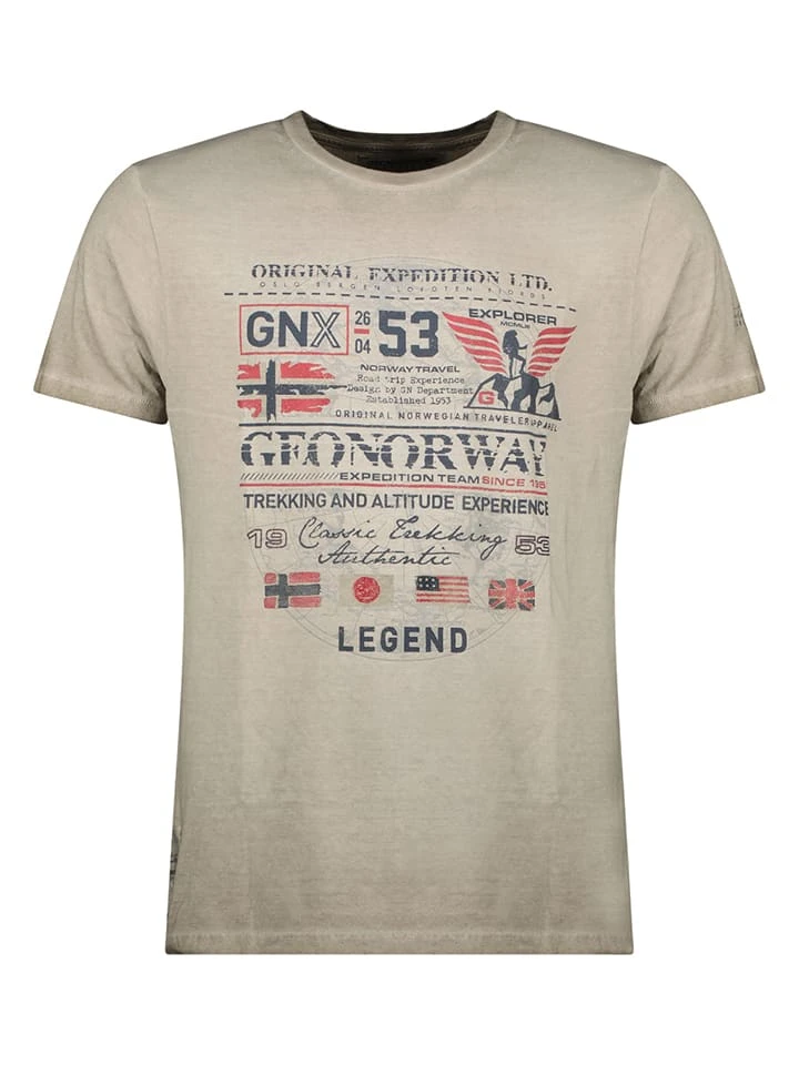 Shirt in Taupe GEOGRAPHICAL NORWAY Shirt In Taupe -Modebekleidungs Geschäft geographical norway shirt in taupe