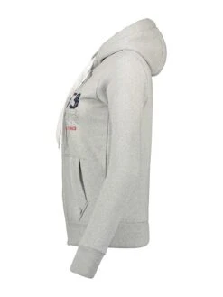 GEOGRAPHICAL NORWAY Sweatjacke "Gapical" In Hellgrau -Modebekleidungs Geschäft geographical norway sweatjacke gapical in hellgrau 3